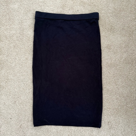 Legoe Heritage navy bodycon maternity skirt AUS size 2 - Picture 7 of 11